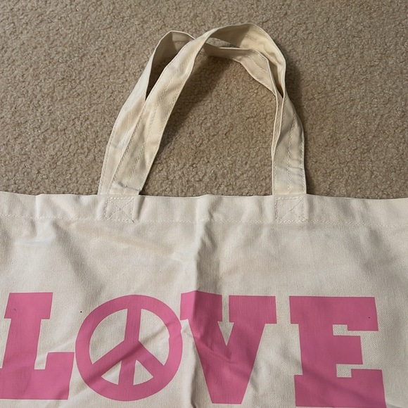 large Victoria’s Secret PINK canvas tote bag - Picture 3 of 5